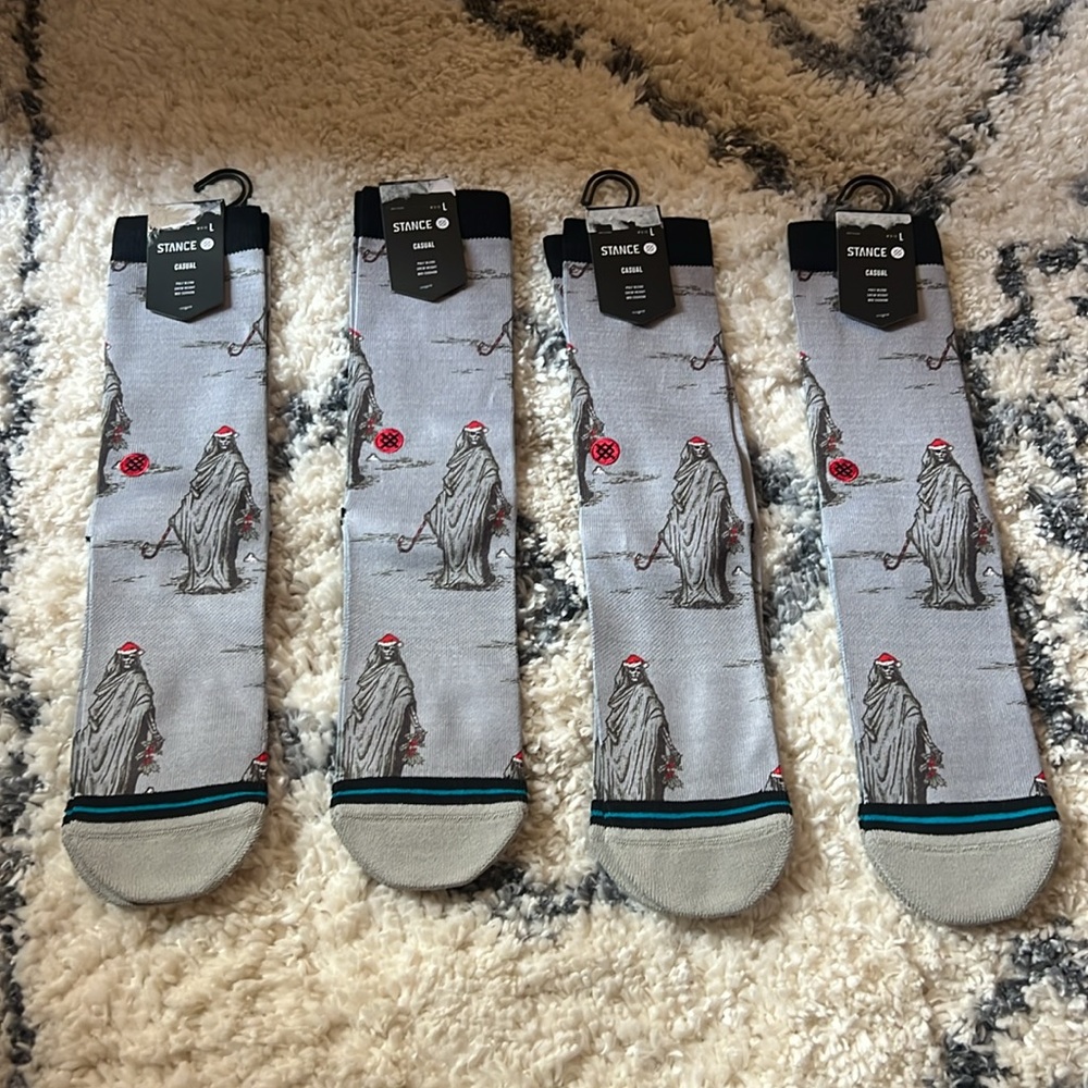 Stance ~ Happy Holideath ~ Men's Large 9-13 Crew Socks - Picture 7 of 15